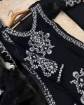 Picture of Black Elegant Long Shirt Style Embroidered 3-Piece